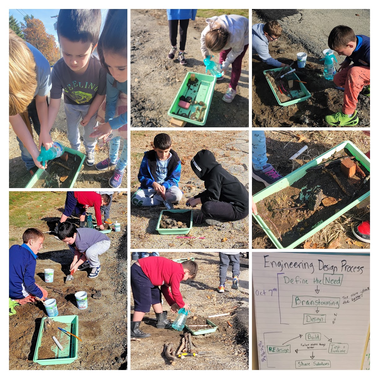 students building land environments